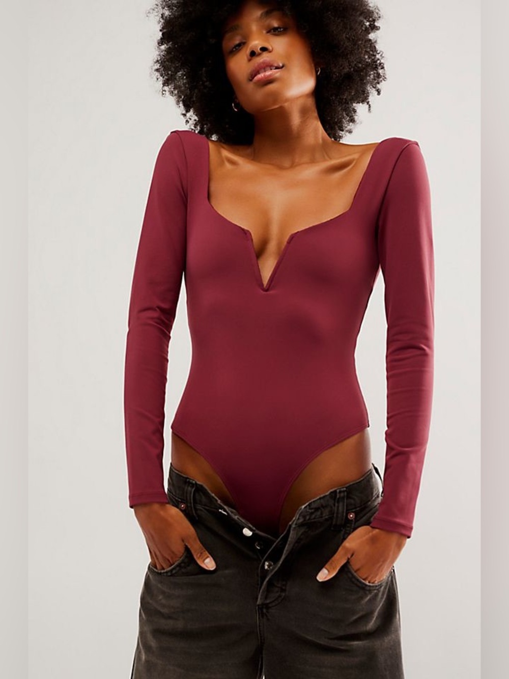 Free People Intimately Stars Aligned V-Wire Bodysuit